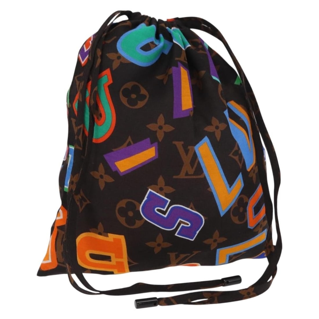 NBA Collaboration Brown Canvas Pouch by Louis Vuitton: NBA Collaboration Brown Canvas Pouch by Louis Vuitton This Louis Vuitton X NBA pouch features a brown monogram canvas design. Made in Italy, the pouch is crafted for women and is in excellent overall 