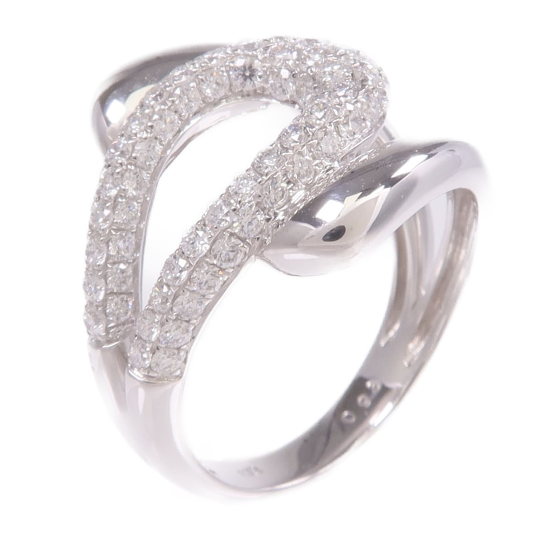 Diamond Ring in 18K White Gold Size 6.25 for Women (1 of 7)