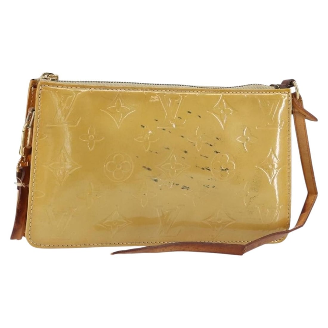LOUIS VUITTON Vernis Lexington Beige Accessory Pouch M91010 Authentic (1 of 18)