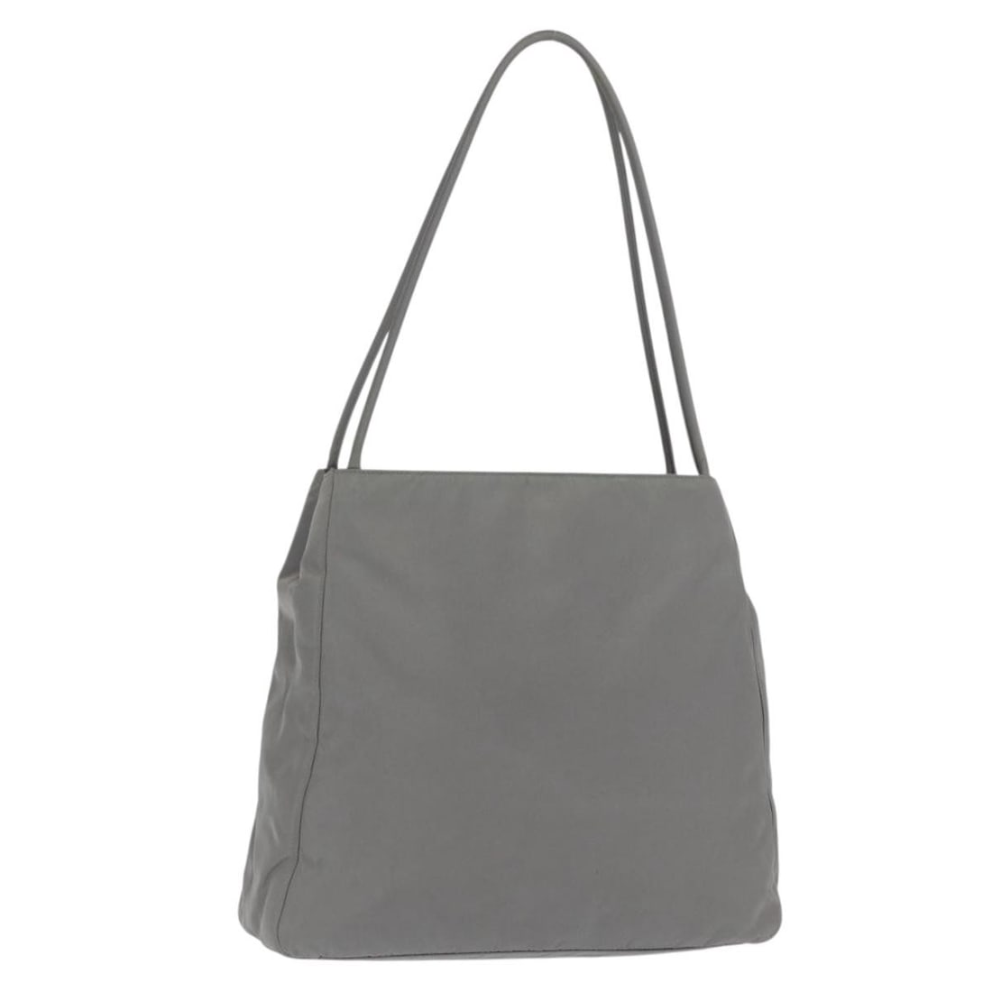 Gray Nylon Tote Shoulder Bag by PRADA with Guarantee Card: Gray Nylon Tote Shoulder Bag by PRADA with Guarantee Card This PRADA tote bag features a gray nylon exterior and offers a practical and stylish design. Made in Italy, the bag includes a spacious inter