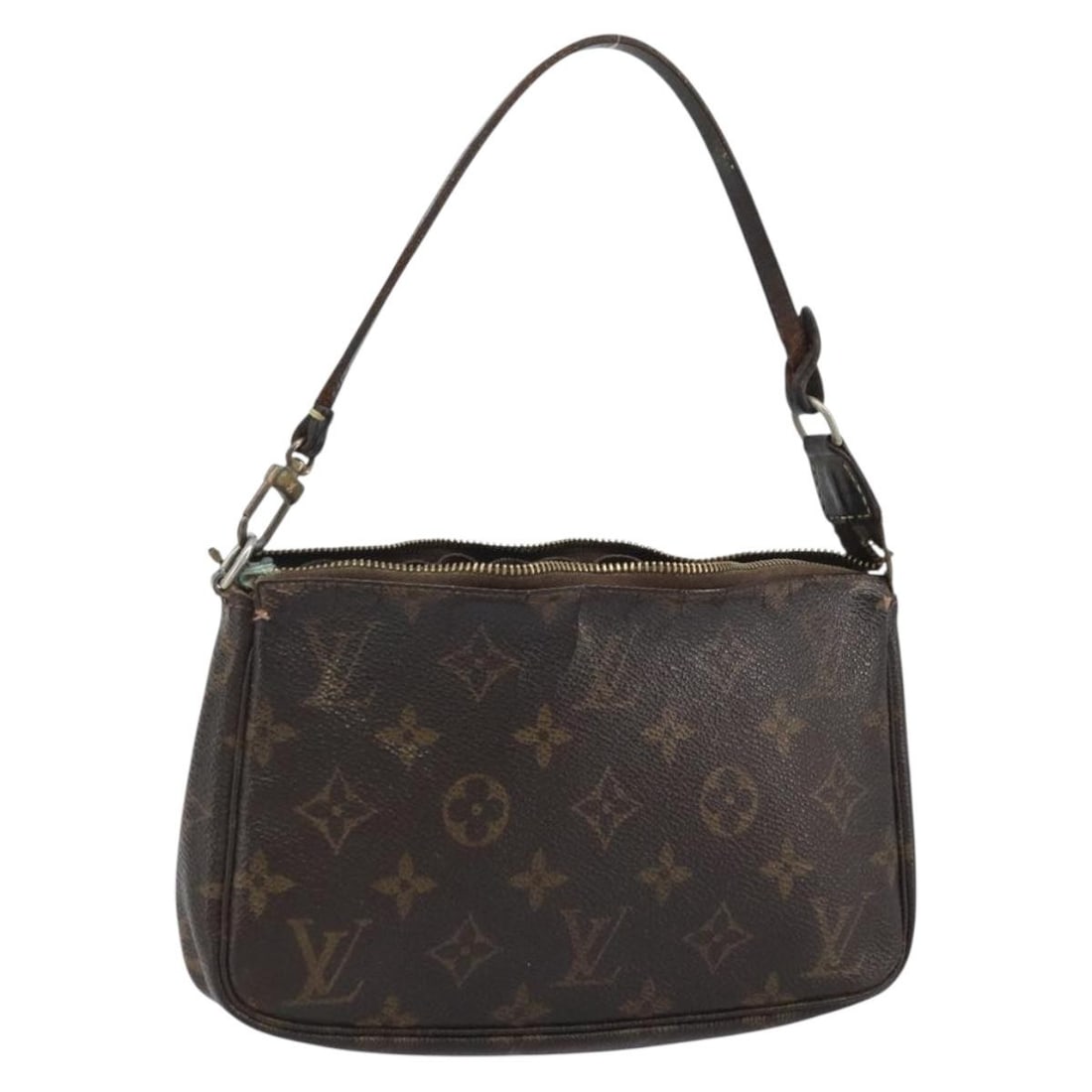 Louis Vuitton Monogram Canvas Pochette Accessoires Pouch M51980: Louis Vuitton Monogram Canvas Pochette Accessoires Pouch M51980 This Louis Vuitton Monogram Pochette Accessoires Pouch features the iconic Monogram Canvas exterior. Designed for women, the pouch is cr