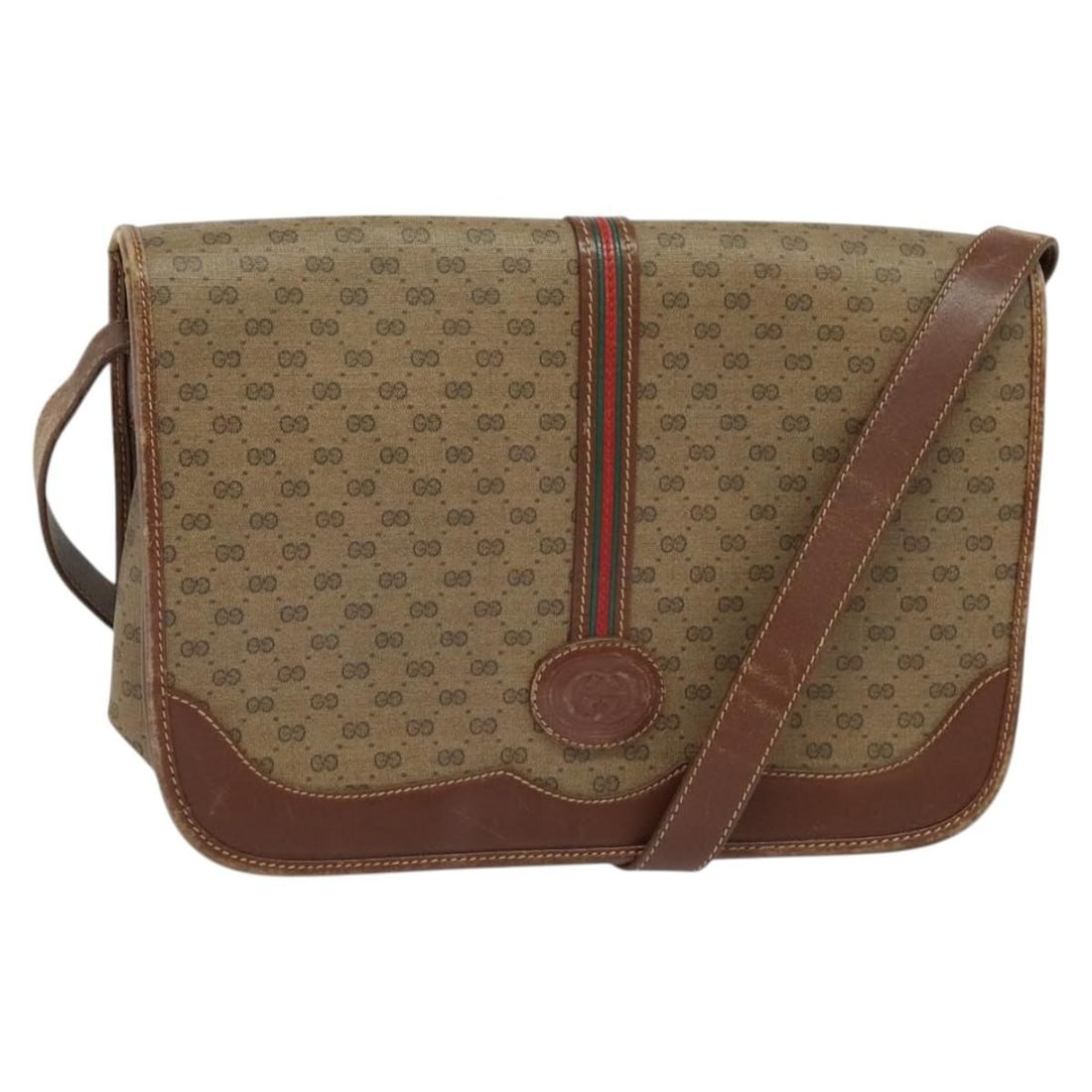 Gucci Micro GG Supreme Beige Shoulder Bag PVC Leather Gold Details: Gucci Micro GG Supreme Beige Shoulder Bag PVC Leather Gold Details This GUCCI Micro GG Supreme Web Sherry Line shoulder bag is crafted from beige and gold PVC leather with micro small GG canvas. Desig