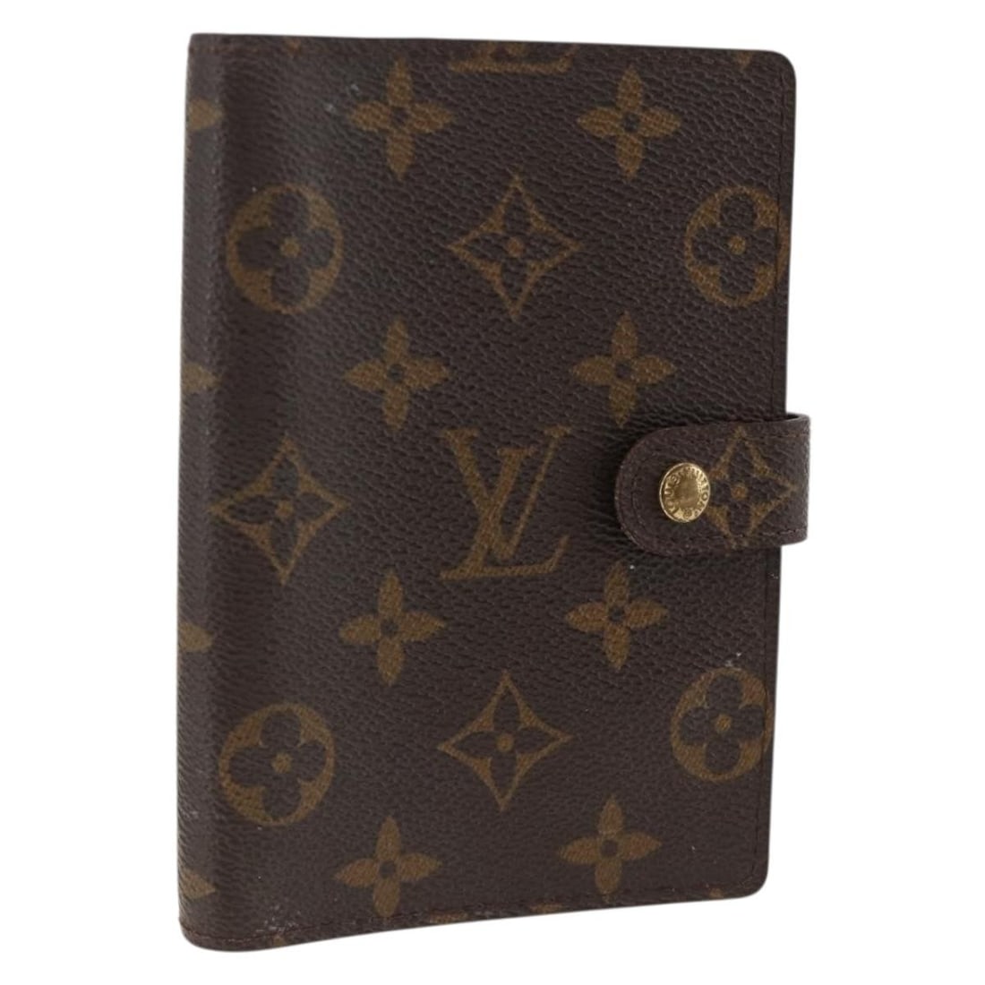 Louis Vuitton Monogram Canvas R20005 Small Agenda Day Planner Cover: Louis Vuitton Monogram Canvas R20005 Small Agenda Day Planner Cover This Louis Vuitton Monogram Agenda PM day planner cover features the iconic Monogram canvas in a compact design. Made in Spain, it h