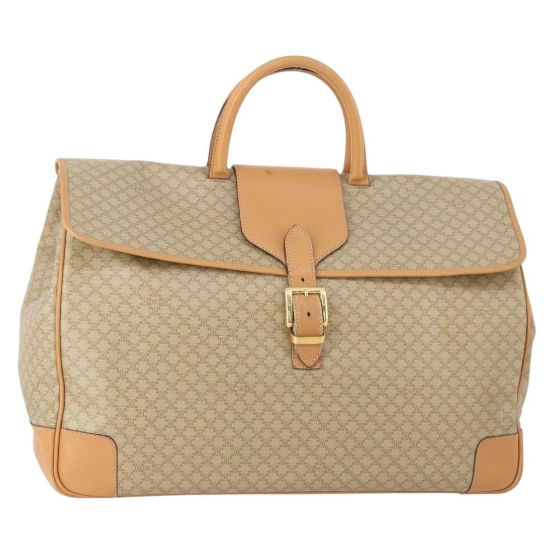 Celine Macadam Canvas Beige Gold Tote Bag Italy: Celine Macadam Canvas Beige Gold Tote Bag Italy This CELINE Macadam Canvas hand bag features a beige and gold color scheme and is crafted from durable Macadam canvas material. The bag is designed for 