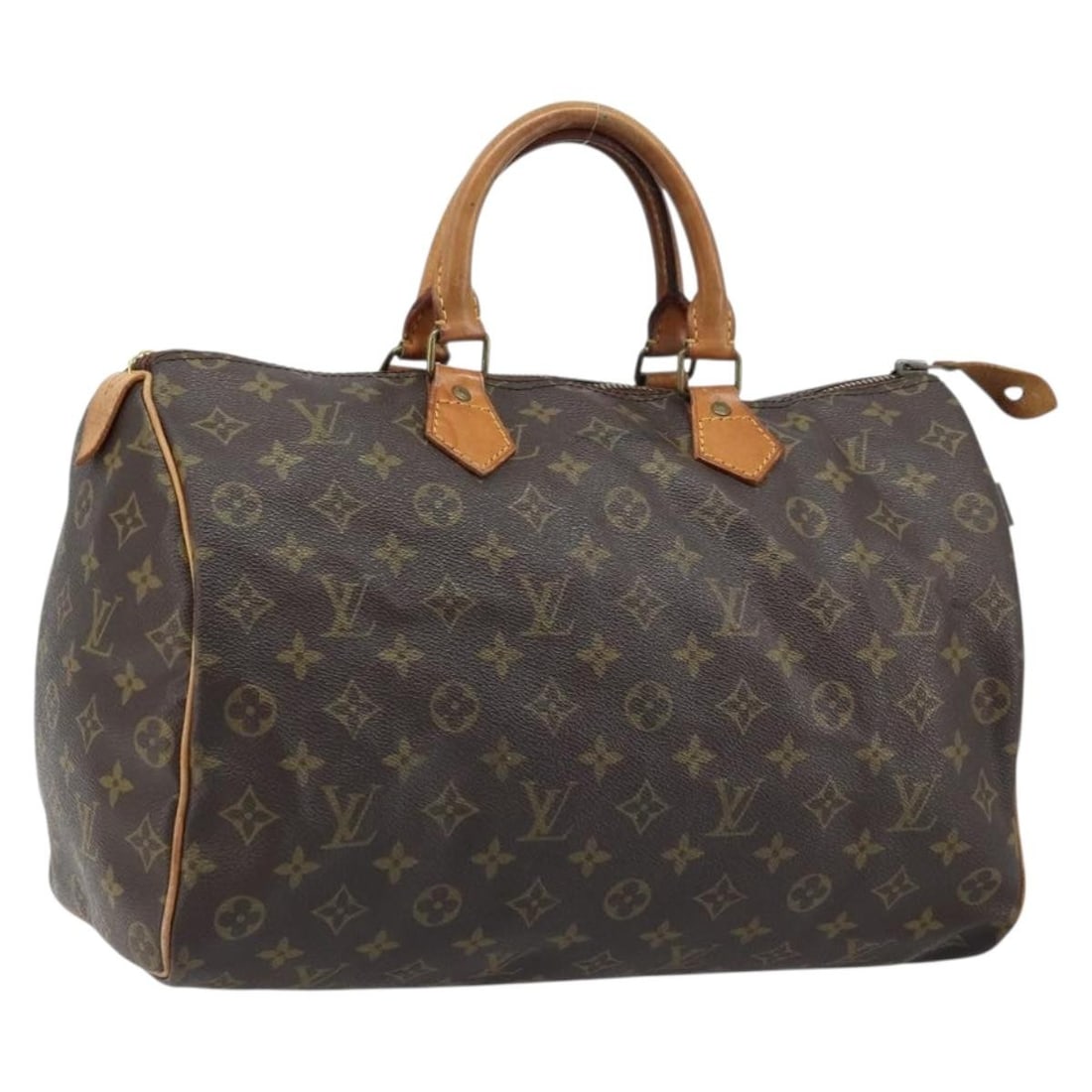 Louis Vuitton Speedy 35 Monogram Canvas Women's Handbag M41524 France: Louis Vuitton Speedy 35 Monogram Canvas Women's Handbag M41524 France This Louis Vuitton Speedy 35 handbag features the iconic monogram canvas exterior with a classic silhouette. Designed for women, i