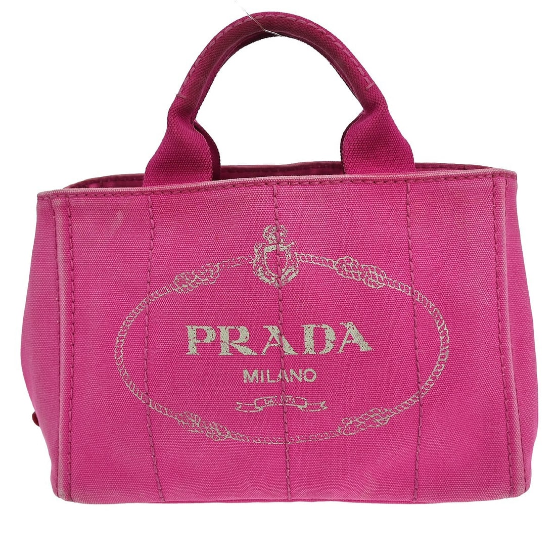 Pink Canvas Canapa Tote by Prada Medium Size BN2439 (1 of 13)