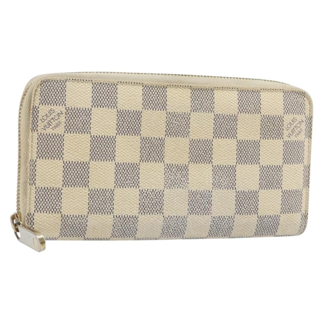 Louis Vuitton Damier Azur Canvas Zippy Long Wallet N60019 France: Louis Vuitton Damier Azur Canvas Zippy Long Wallet N60019 France This Louis Vuitton long wallet features the iconic Damier Azur canvas in a classic zip-around style. Designed for women, it offers a sp