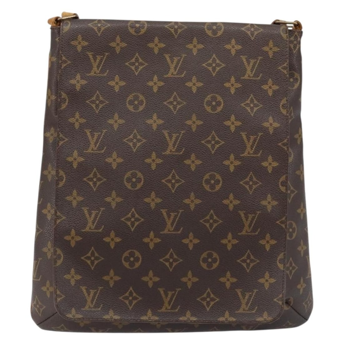 Monogram Canvas Musette Shoulder Bag by Louis Vuitton: Monogram Canvas Musette Shoulder Bag by Louis Vuitton This Louis Vuitton Musette handbag features the iconic Monogram canvas in brown, designed for women. The bag shows signs of use, including some ou