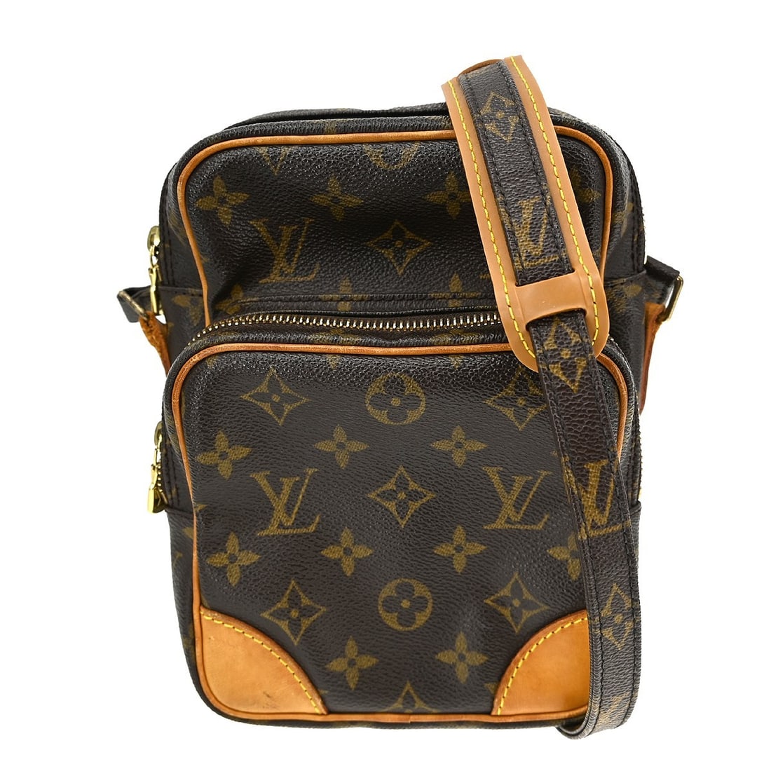Louis Vuitton Amazone Monogram Canvas Medium Crossbody Shoulder Bag M45236: Louis Vuitton Amazone Monogram Canvas Medium Crossbody Shoulder Bag M45236 This Louis Vuitton Amazone crossbody shoulder bag features the iconic Monogram canvas leather exterior with brown canvas leat