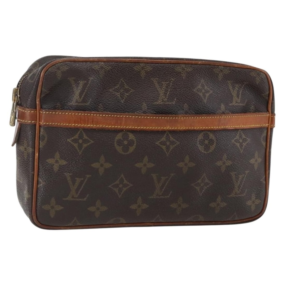 Louis Vuitton Compiegne 23 Monogram Canvas Clutch Bag M51847 France: Louis Vuitton Compiegne 23 Monogram Canvas Clutch Bag M51847 France This Louis Vuitton Monogram Compiegne 23 Clutch Bag features the signature monogram canvas exterior. Made in France, it offers a com