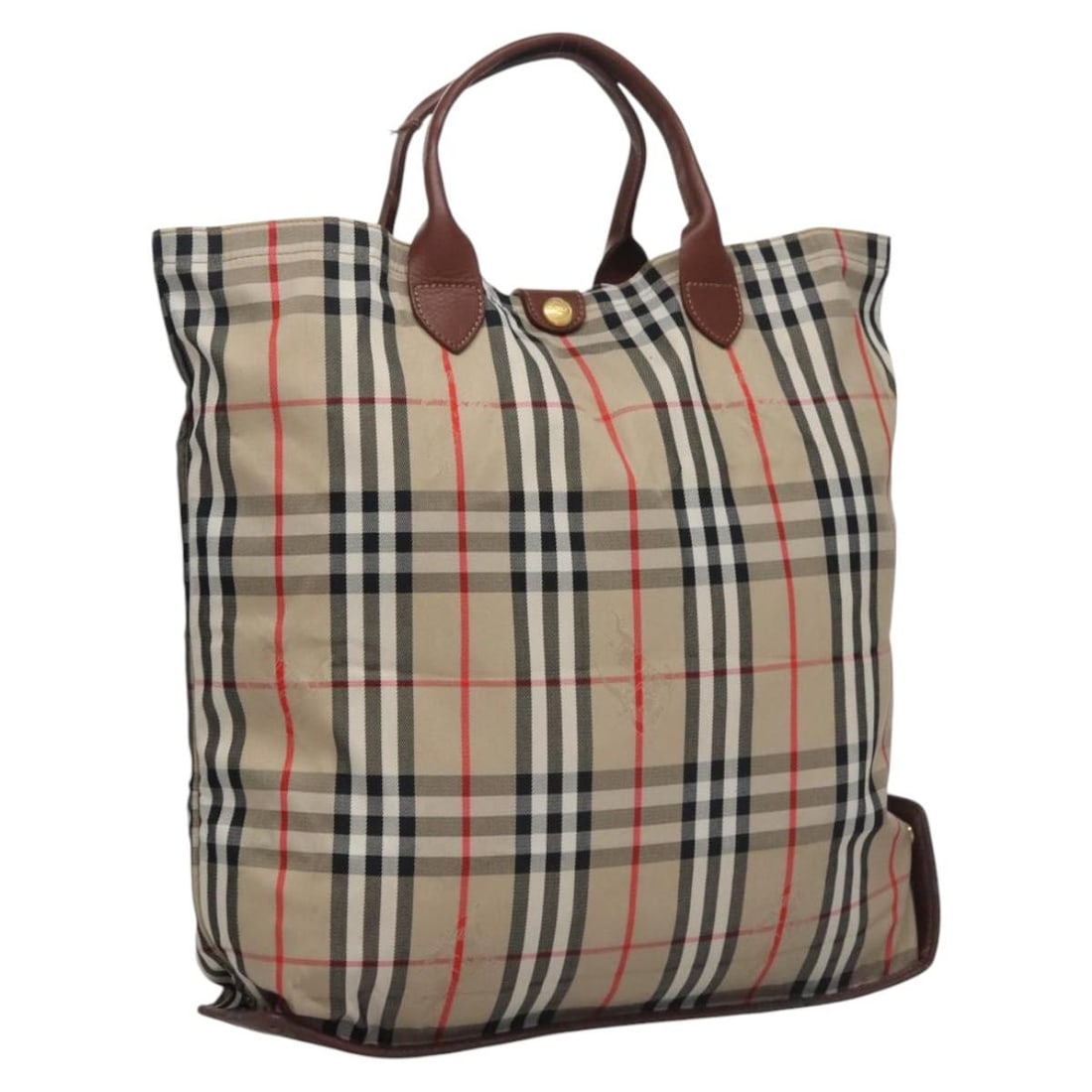 Burberrys Beige Canvas Nova Check Women's Handbag Made in Italy: Burberrys Beige Canvas Nova Check Women's Handbag Made in Italy This Burberrys Nova Check handbag features a beige canvas exterior with the brand's iconic check pattern. Designed for women, the bag is