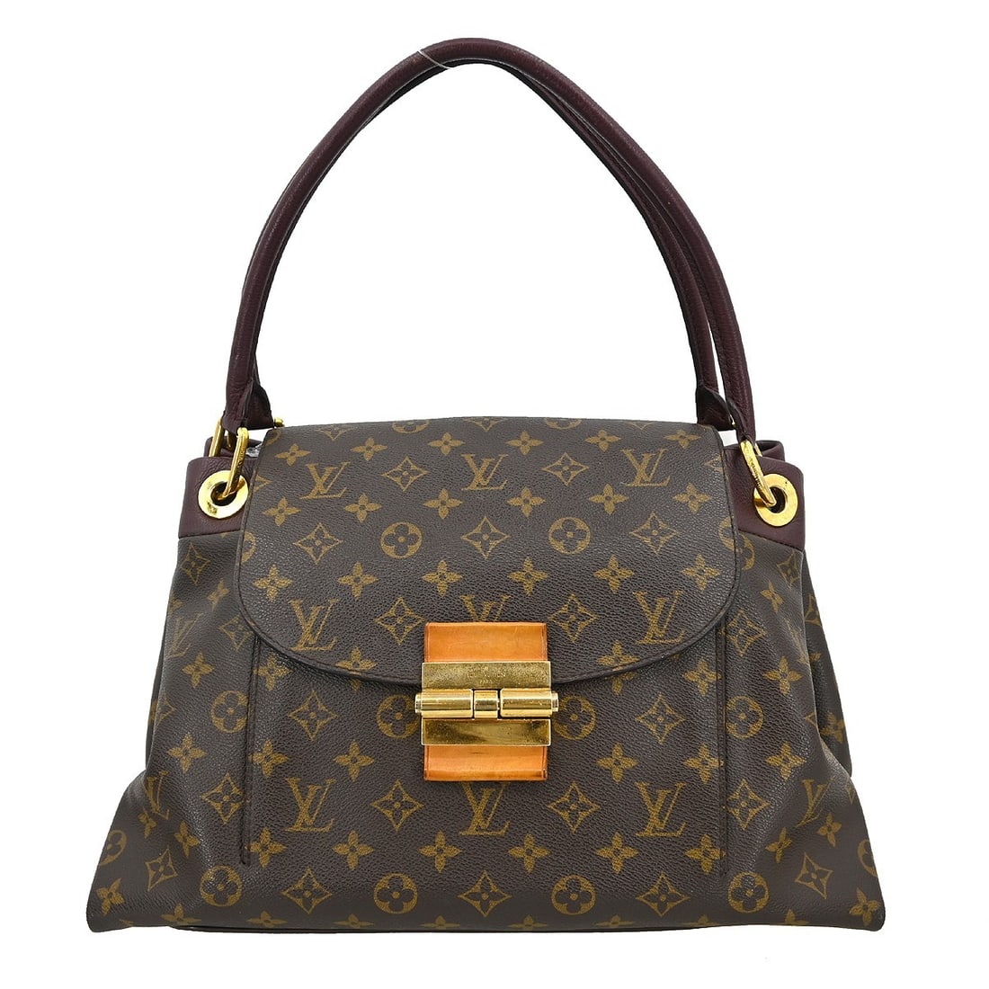 Louis Vuitton Olympe Monogram Canvas Medium Tote Bag M40579: Louis Vuitton Olympe Monogram Canvas Medium Tote Bag M40579 This Louis Vuitton Monogram Olympe tote bag features the iconic monogram canvas leather exterior with brown handles and a buckle closure. Th