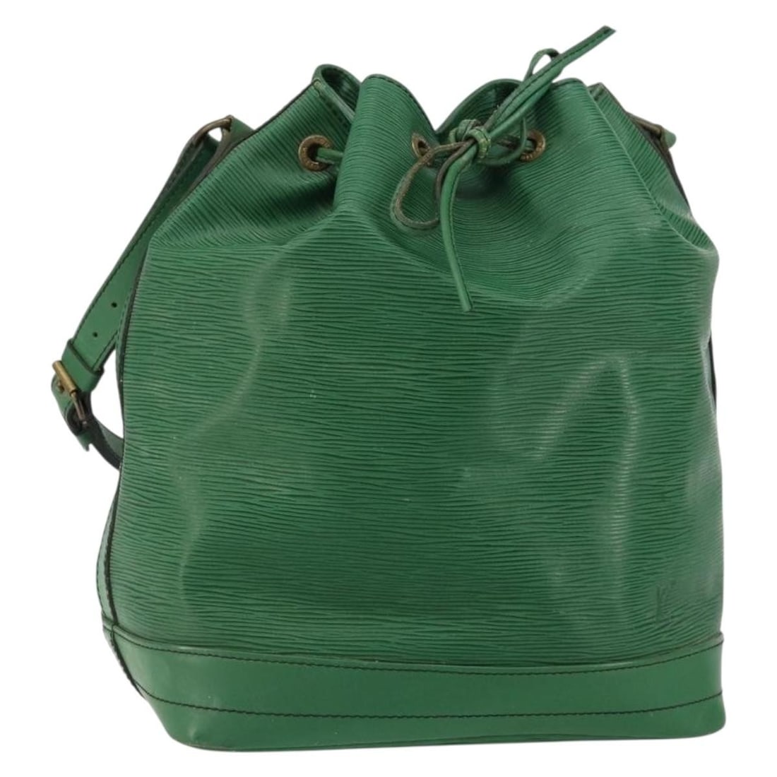 LOUIS VUITTON Epi Noe Green Shoulder Bag M44004 Authentic: LOUIS VUITTON Epi Noe Green Shoulder Bag M44004 Authentic This authentic Louis Vuitton Epi Noe Shoulder Bag in a vibrant green hue is a stylish accessory crafted from durable Epi leather. With dimensi