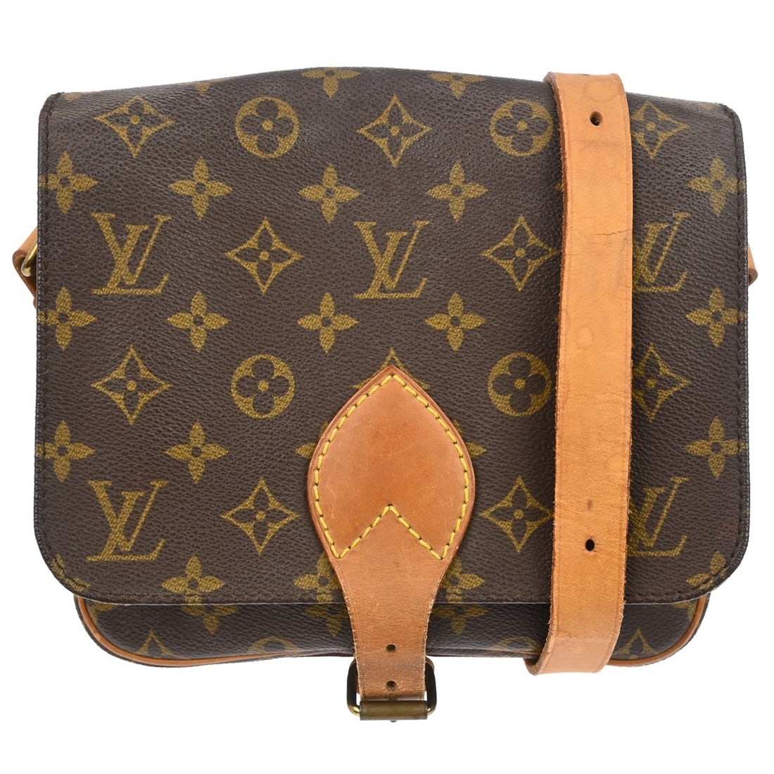 Cartouchiere Monogram Canvas Shoulder Bag by Louis Vuitton: Cartouchiere Monogram Canvas Shoulder Bag by Louis Vuitton This Louis Vuitton Cartouchiere handbag features the brand's signature monogram canvas in brown and is designed for unisex use. The bag