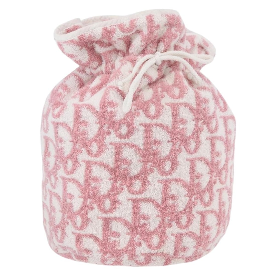 Christian Dior Pink Trotter Canvas Handbag with Pile Material: Christian Dior Pink Trotter Canvas Handbag with Pile Material This Christian Dior Trotter Canvas hand bag features a pink pile exterior with Dior's signature Trotter pattern. Designed for women, the b