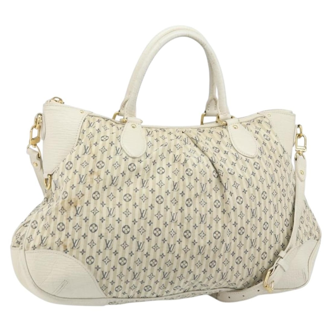 Louis Vuitton Croisette Marina GM Blue Monogram Mini Lin Canvas Shoulder Bag: Louis Vuitton Croisette Marina GM Blue Monogram Mini Lin Canvas Shoulder Bag This is a Louis Vuitton Monogram Mini Lin Croisette Marina GM shoulder bag in blue. Crafted from Monogram Mini Lin canvas, 