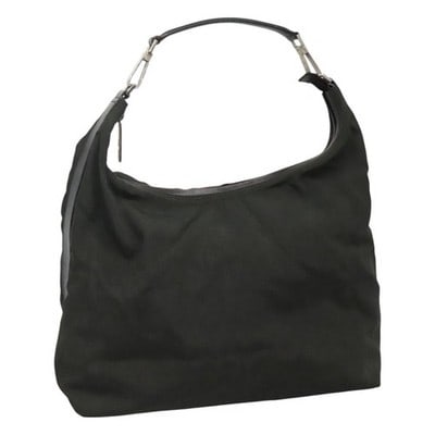 Gucci Khaki Canvas Shoulder Bag Italy 37 x 33 x 15 cm: Gucci Khaki Canvas Shoulder Bag Italy 37 x 33 x 15 cm This GUCCI shoulder bag is crafted from khaki canvas and features a spacious design suitable for everyday use. Made in Italy, the bag showcases cl