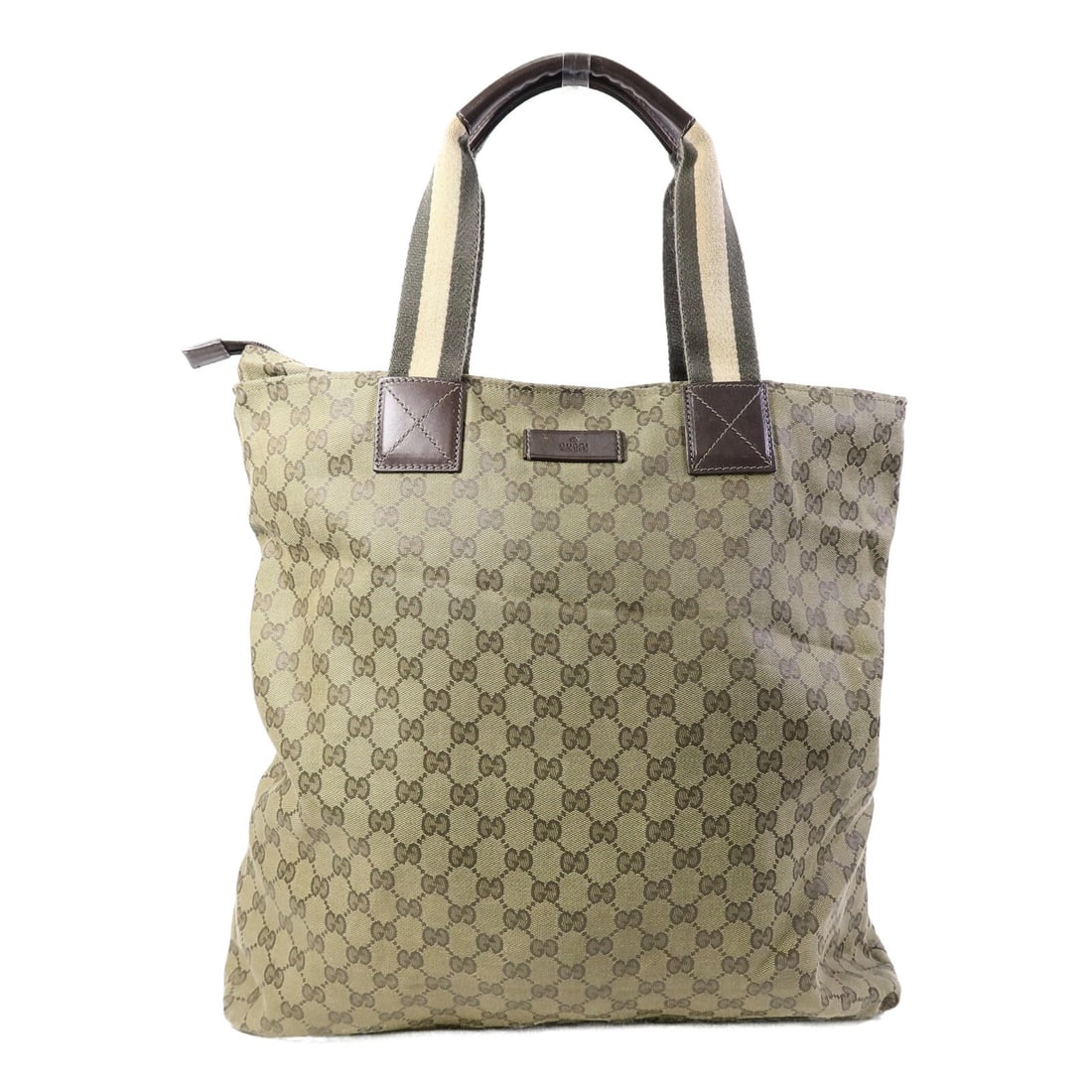 Gucci GG Canvas Green Tote Bag 131233: Gucci GG Canvas Green Tote Bag 131233 This GUCCI tote bag features the iconic GG canvas in a striking green color. Crafted in Italy, this women's tote offers a spacious design with ample height, depth