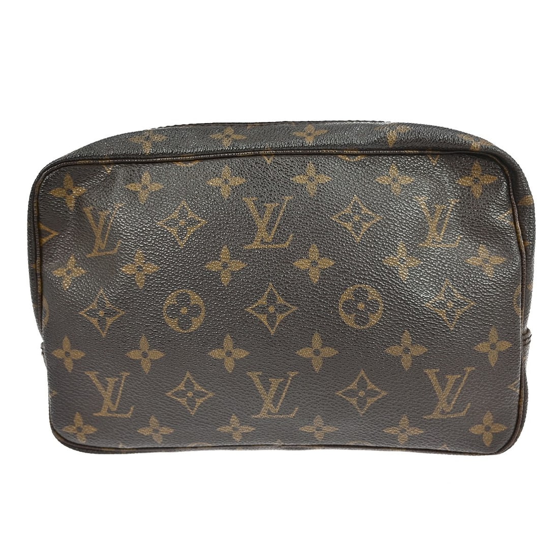 Louis Vuitton Monogram Trousse Toilette 23 Medium Cosmetic Bag M47524: Louis Vuitton Monogram Trousse Toilette 23 Medium Cosmetic Bag M47524 This Louis Vuitton Trousse Toilette 23 is a vintage cosmetic pouch crafted from the brand's signature monogram canvas with a brown
