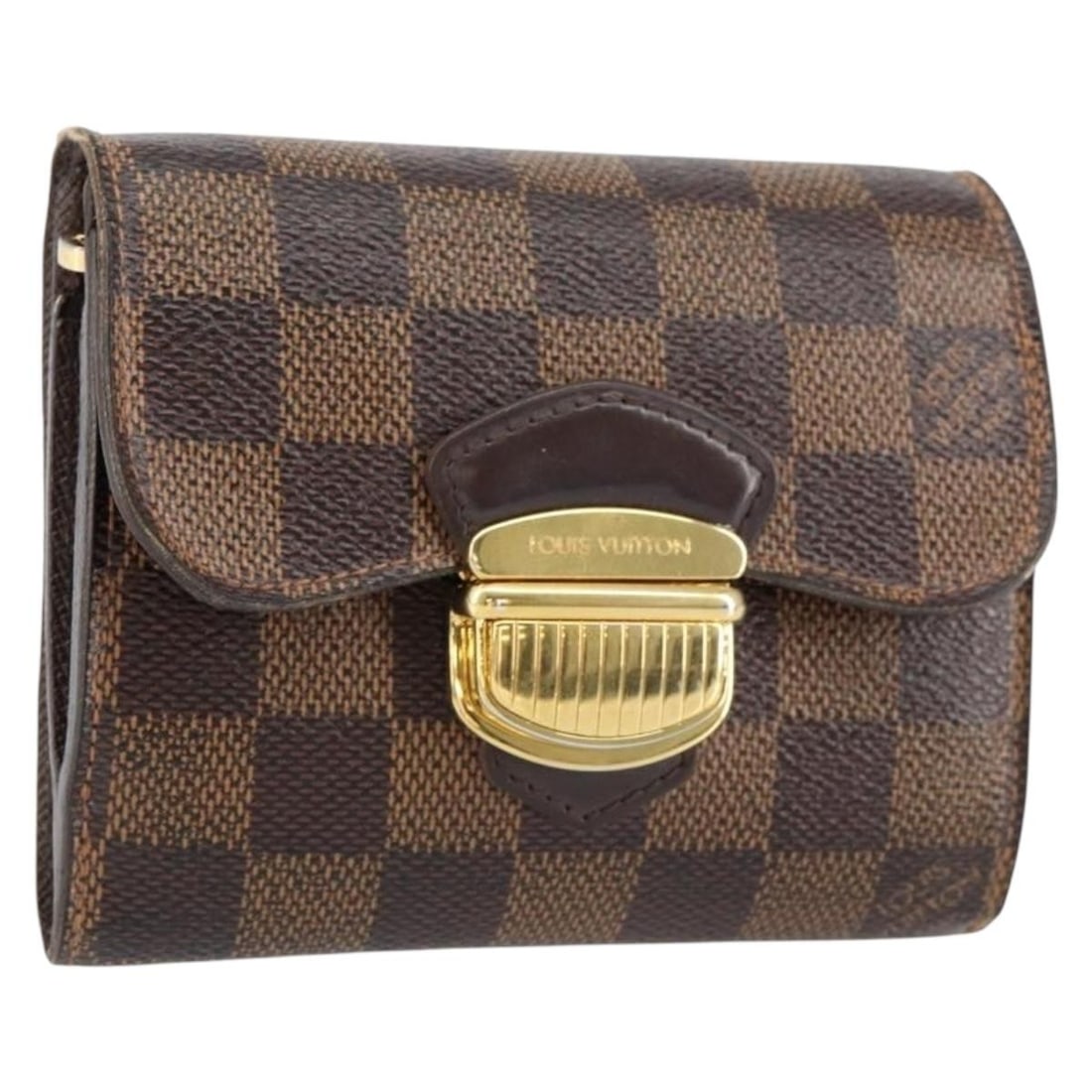 LOUIS VUITTON Damier Ebene Bifold Wallet N60034 Auth Made in France: LOUIS VUITTON Damier Ebene Bifold Wallet N60034 Auth Made in France Elevate your accessory collection with the LOUIS VUITTON Damier Ebene Portefeuille Joy Bifold Wallet. Crafted from Damier Ebene Canv