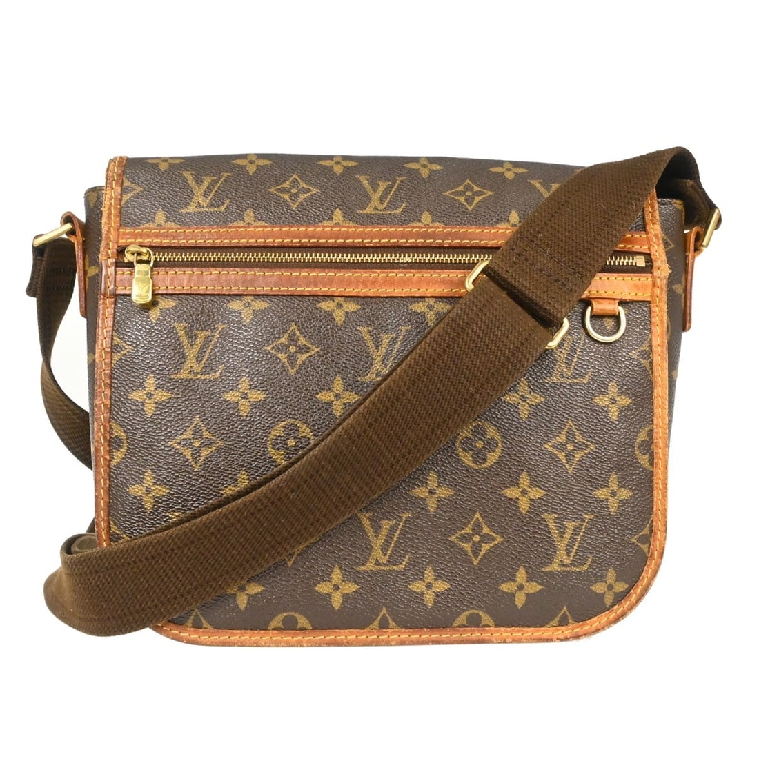 Louis Vuitton Bosphore PM Monogram Canvas Shoulder Bag: Louis Vuitton Bosphore PM Monogram Canvas Shoulder Bag This Louis Vuitton Bosphore PM Messenger Shoulder Bag features the iconic monogram canvas with leather accents in a square silhouette. Designed f