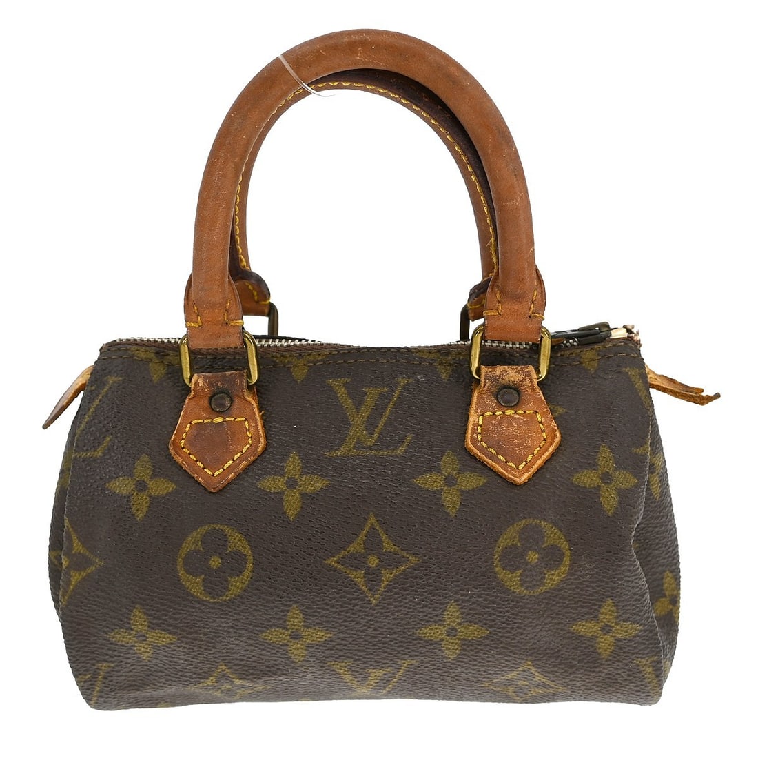 Louis Vuitton Mini Speedy Monogram Canvas Brown Handbag M41534: Louis Vuitton Mini Speedy Monogram Canvas Brown Handbag M41534 This is a Louis Vuitton Mini Speedy handbag featuring the iconic monogram pattern. Crafted from monogram canvas leather in brown, this vi
