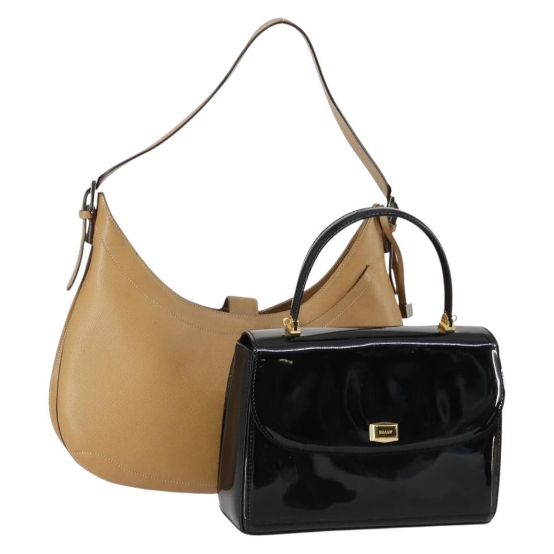 BALLY Leather Hand Bag Set Beige Black Authentic Italy: BALLY Leather Hand Bag Set Beige Black Authentic Italy Discover the BALLY Hand Bag Set, showcasing a sophisticated blend of Beige and Black leather that reflects elegance and style. Crafted in Italy, 