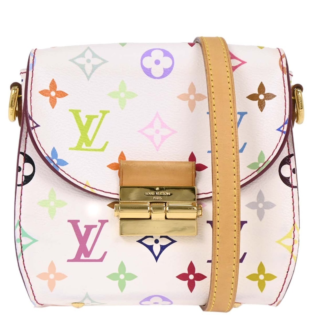 Louis Vuitton Multicolor Canvas Heartbreaker Shoulder Bag: Louis Vuitton Multicolor Canvas Heartbreaker Shoulder Bag This Louis Vuitton Heartbreaker handbag features the iconic Monogram Multicolor design in durable canvas. Designed for women, it offers a comp