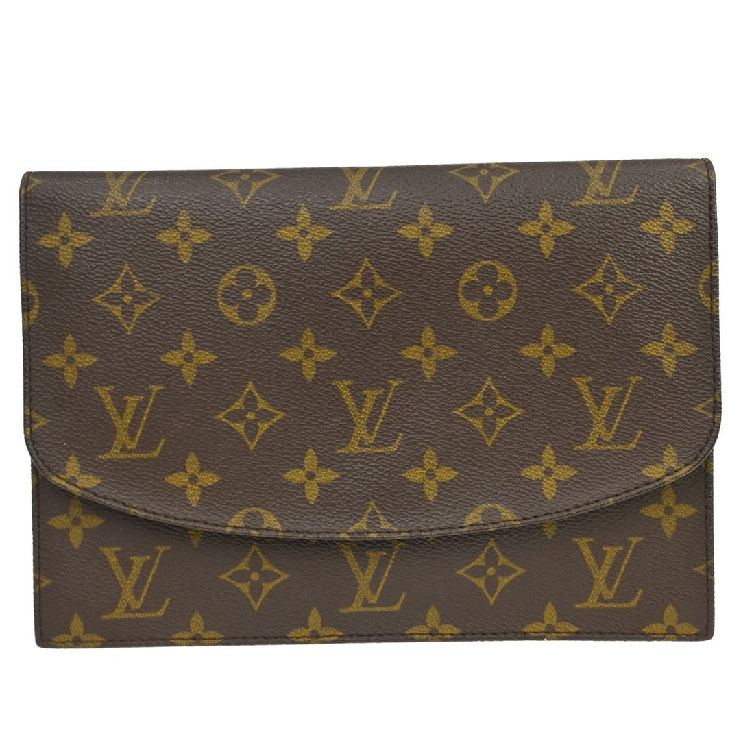 Louis Vuitton Monogram Pochette Rabat 23 Brown Canvas Clutch Bag M51940: Louis Vuitton Monogram Pochette Rabat 23 Brown Canvas Clutch Bag M51940 This Louis Vuitton Monogram Pochette Rabat 23 clutch bag features the iconic brown monogram canvas exterior with a logo accent a