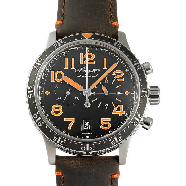 Breguet Type XXI Titanium Flyback Chronograph Limited Edition 3815TI HO 3ZU: Breguet Type XXI Titanium Flyback Chronograph Limited Edition 3815TI HO 3ZU This Breguet Type XXI Limited Edition wristwatch is one of only 250 pieces produced worldwide. Crafted in Switzerland, it fe