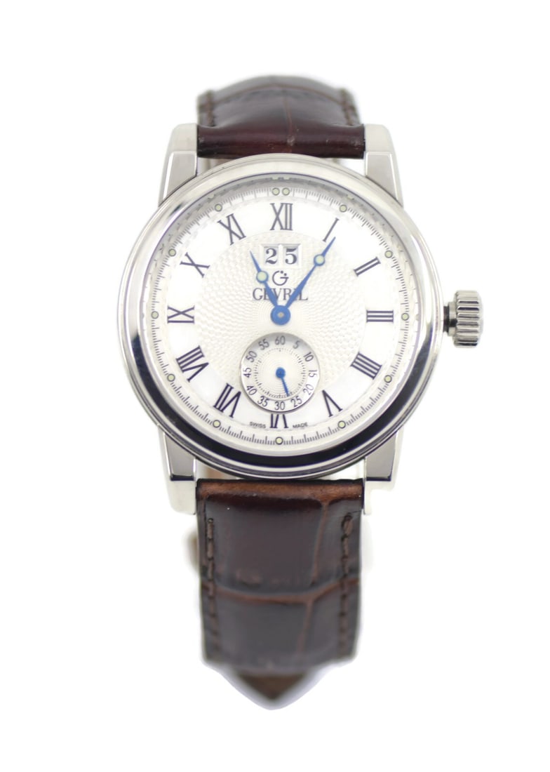 Gevril Madison Quartz Watch Stainless Steel 39mm Ref 2505 Authentic: Gevril Madison Quartz Watch Stainless Steel 39mm Ref 2505 Authentic Discover the elegance of the Gevril Madison Stainless Steel Watch, a timeless accessory for any watch enthusiast. This pre-owned wri