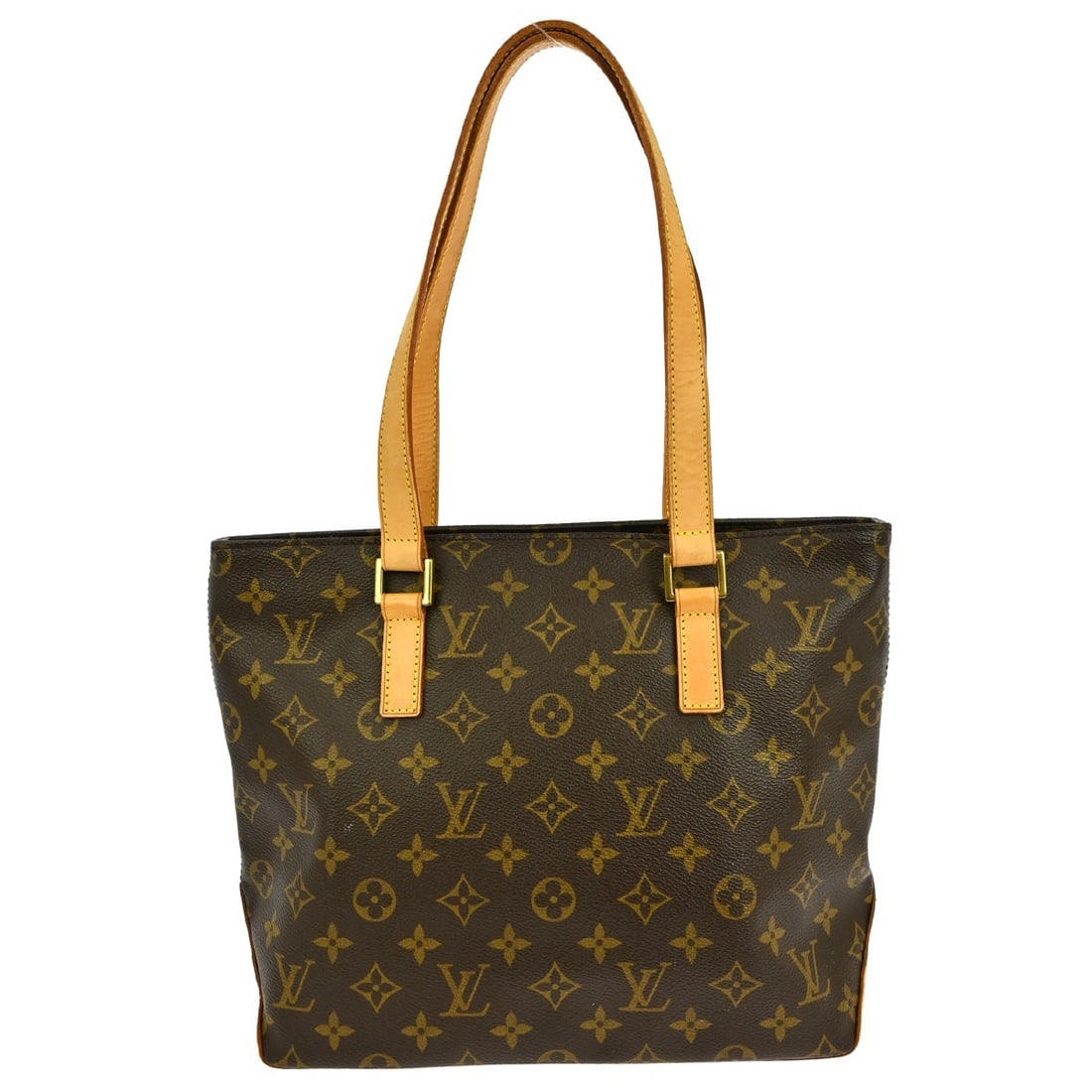 Louis Vuitton Cabas Piano Monogram Tote Bag M51148: Louis Vuitton Cabas Piano Monogram Tote Bag M51148 This Louis Vuitton Cabas Piano tote bag features the iconic monogram canvas leather exterior with beige double handles and a zip closure. Designed fo