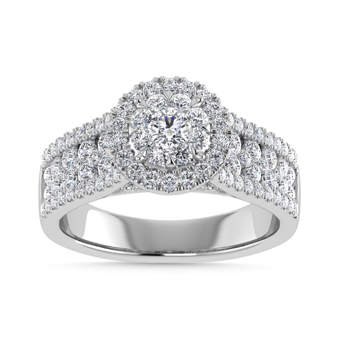 Diamond 1 1/4 Ct.Tw. Engagement Ring in 14K White Gold (1 of 4)