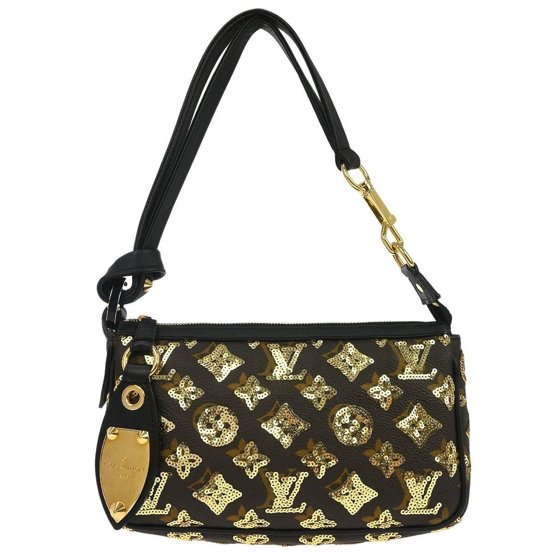 Louis Vuitton Pochette Accessoires Monogram Eclipse Canvas Small Pouch Bag: Louis Vuitton Pochette Accessoires Monogram Eclipse Canvas Small Pouch Bag This Louis Vuitton Monogram Eclipse Pochette Accessoires handbag is crafted from monogram canvas leather in a brown color and