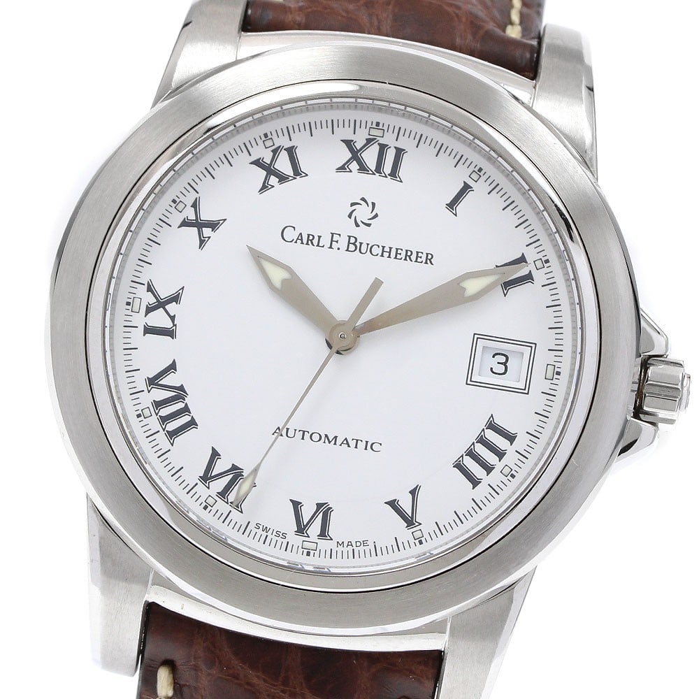 Patravi Date Automatic Stainless Steel Men's Watch 2824.620 (1 of 6)