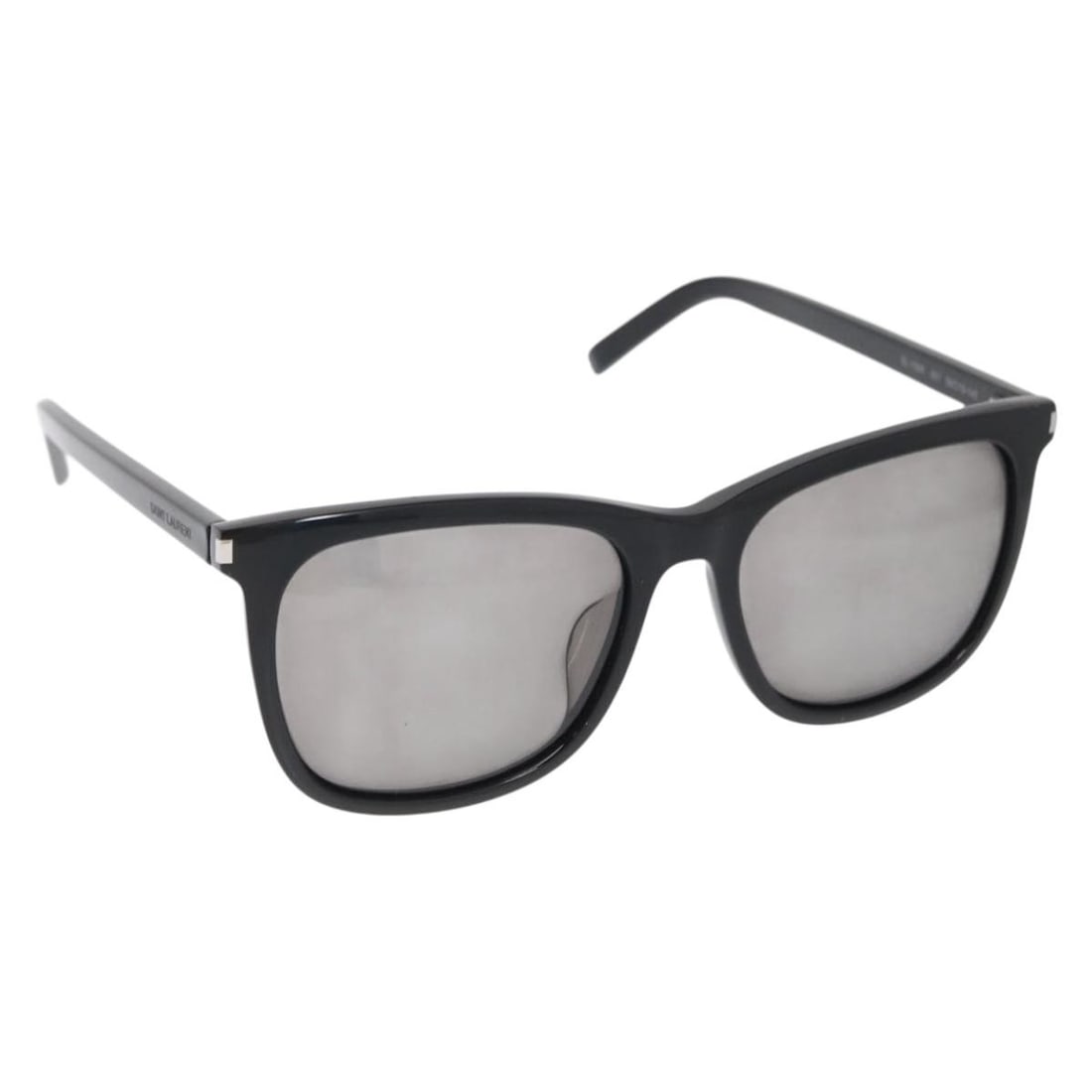 Black Plastic SAINT LAURENT SL 116/K Sunglasses with Case: Black Plastic SAINT LAURENT SL 116/K Sunglasses with Case These SAINT LAURENT sunglasses feature a black plastic frame, offering a sleek and timeless style. Made in Italy, they come with a sunglass ca