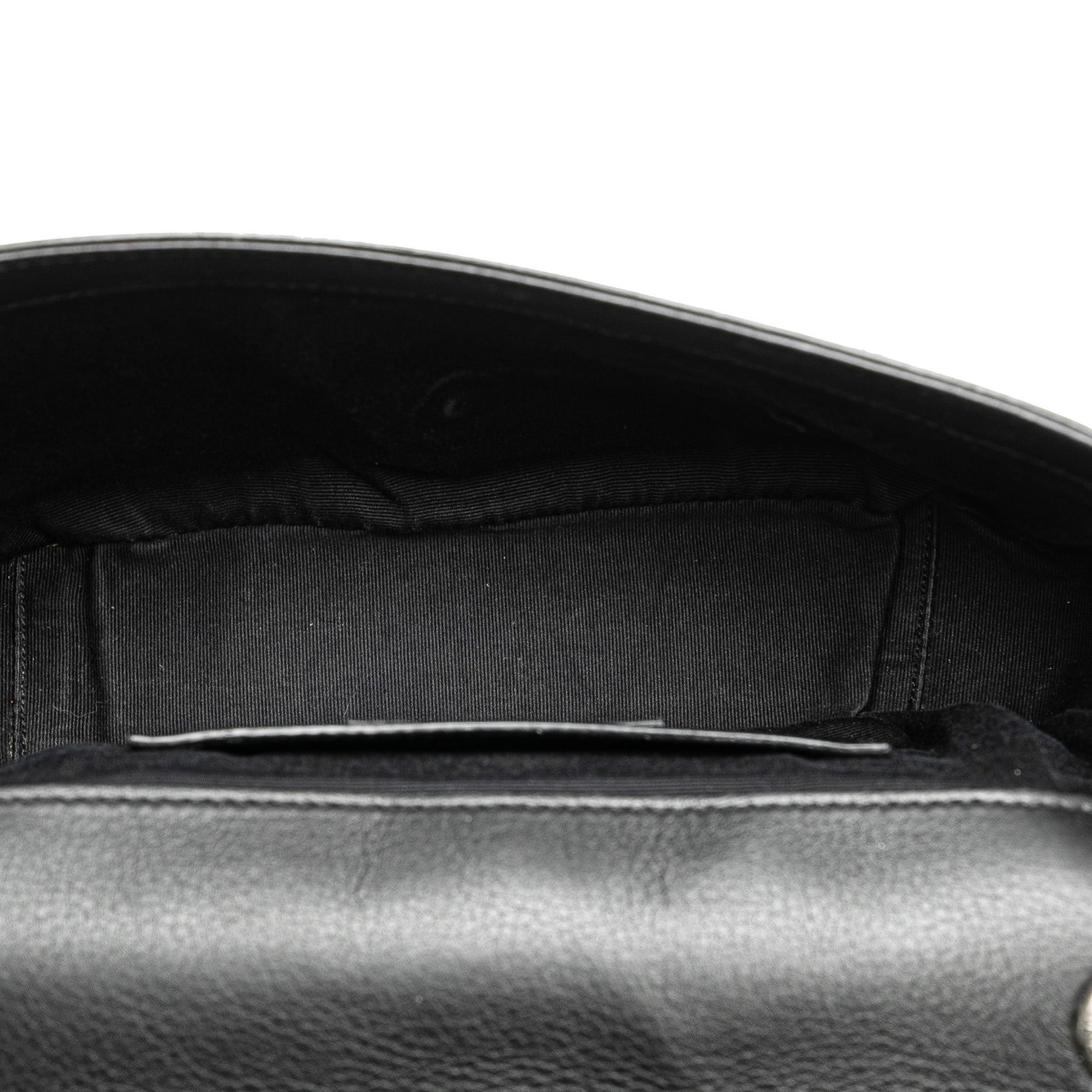 Saint Laurent Black Medium Monogram Heart Patchwork Chain Wallet - 4