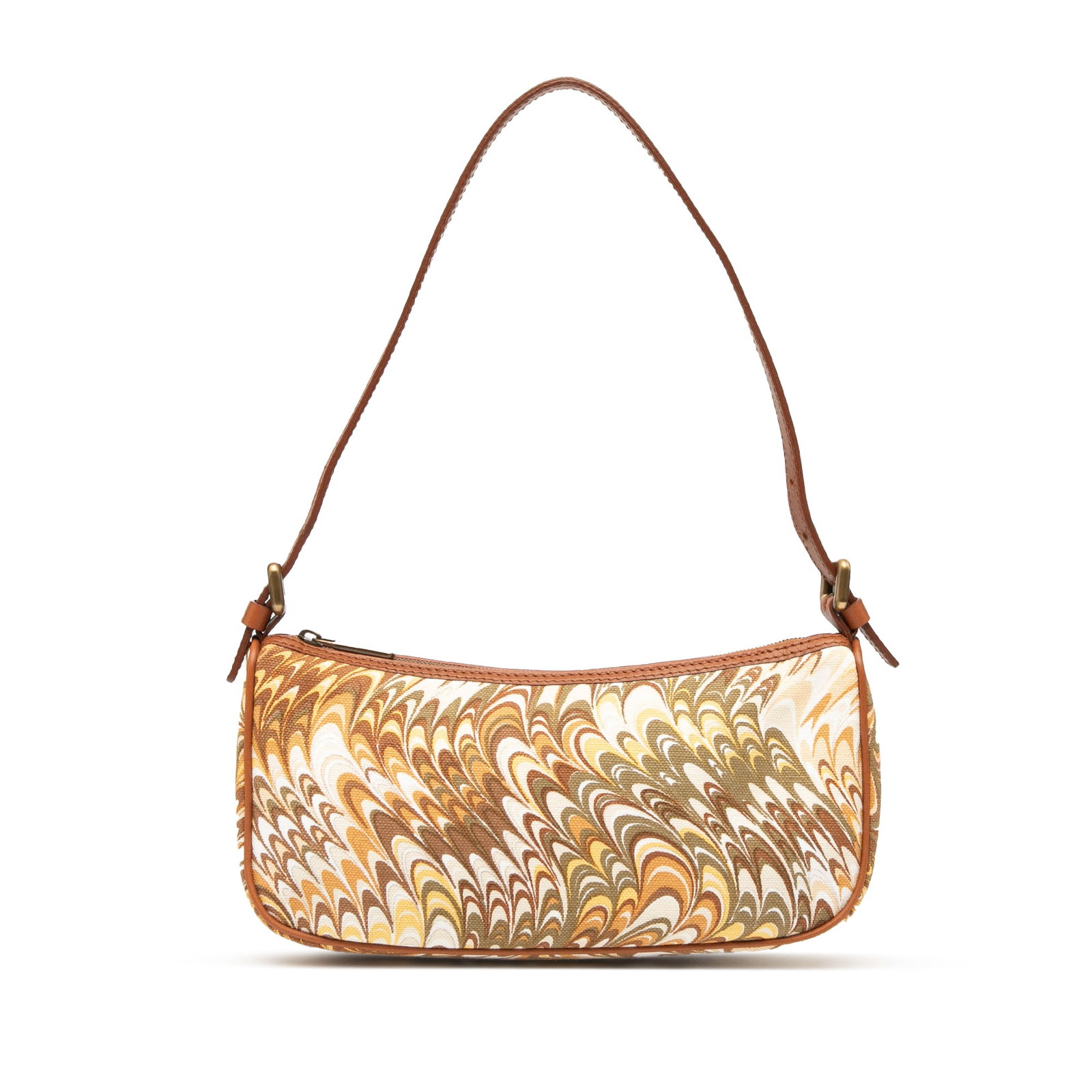 Celine Printed Canvas Shoulder Bag Brown Italy Leather Trim: Celine Printed Canvas Shoulder Bag Brown Italy Leather Trim Elevate your accessory collection with this Celine Printed Canvas Shoulder Bag. Crafted in Italy, this stylish shoulder bag showcases a dura