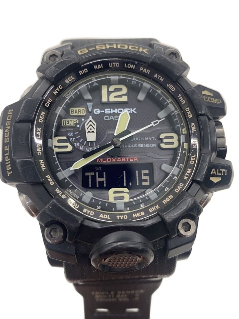Casio G Shock GWG 1000 1AJF Black Men's Wristwatch: Casio G Shock GWG 1000 1AJF Black Men's Wristwatch This CASIO G-SHOCK GWG-1000-1AJF men's wristwatch features a robust black design and is crafted in Japan. The watch is pre-owned and graded as B, ind