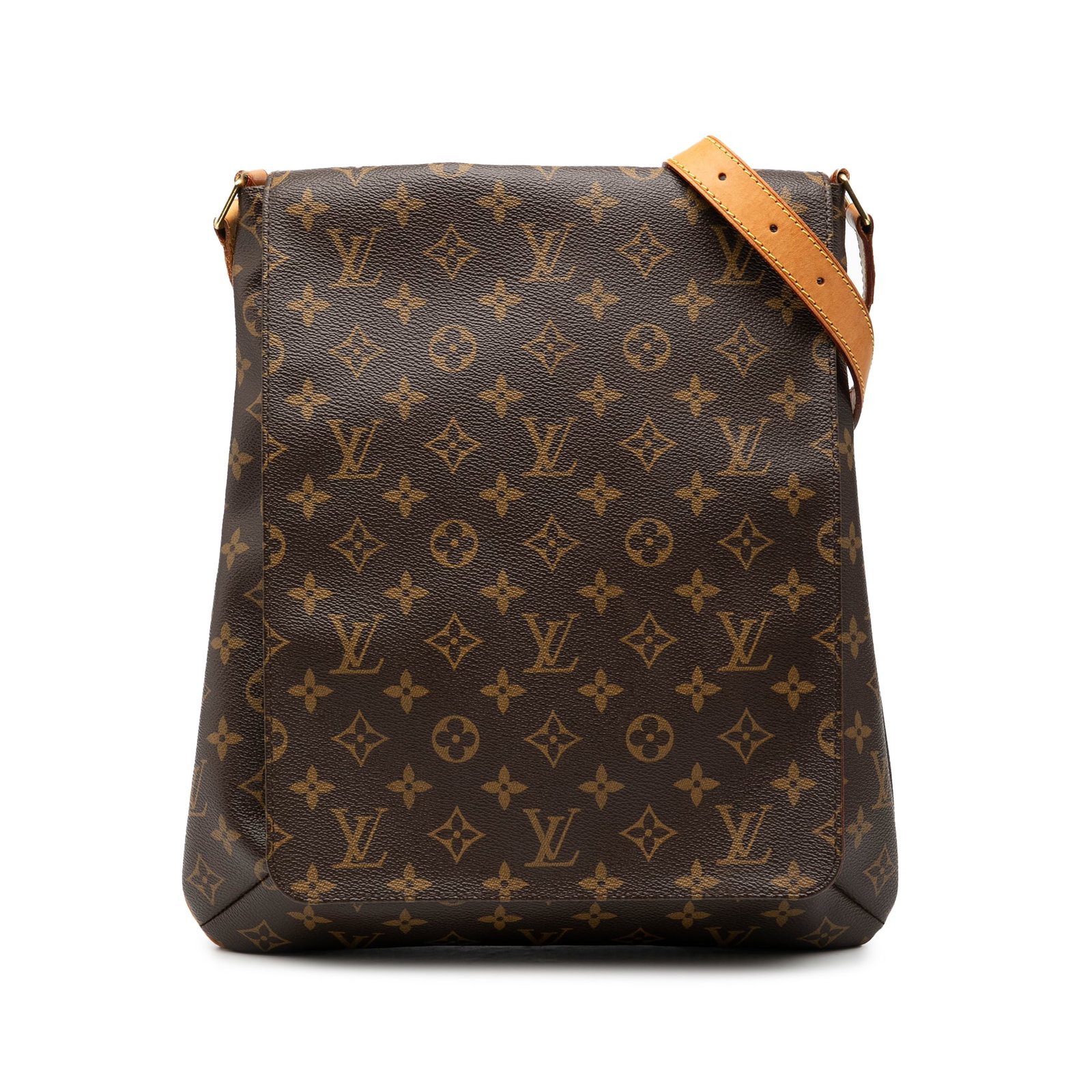 Louis Vuitton Musette Salsa GM Shoulder Bag Monogram Canvas with Leather Strap: Louis Vuitton Musette Salsa GM Shoulder Bag Monogram Canvas with Leather Strap The Louis Vuitton Monogram Musette Salsa GM features a classic monogram canvas exterior with an adjustable vachetta leath