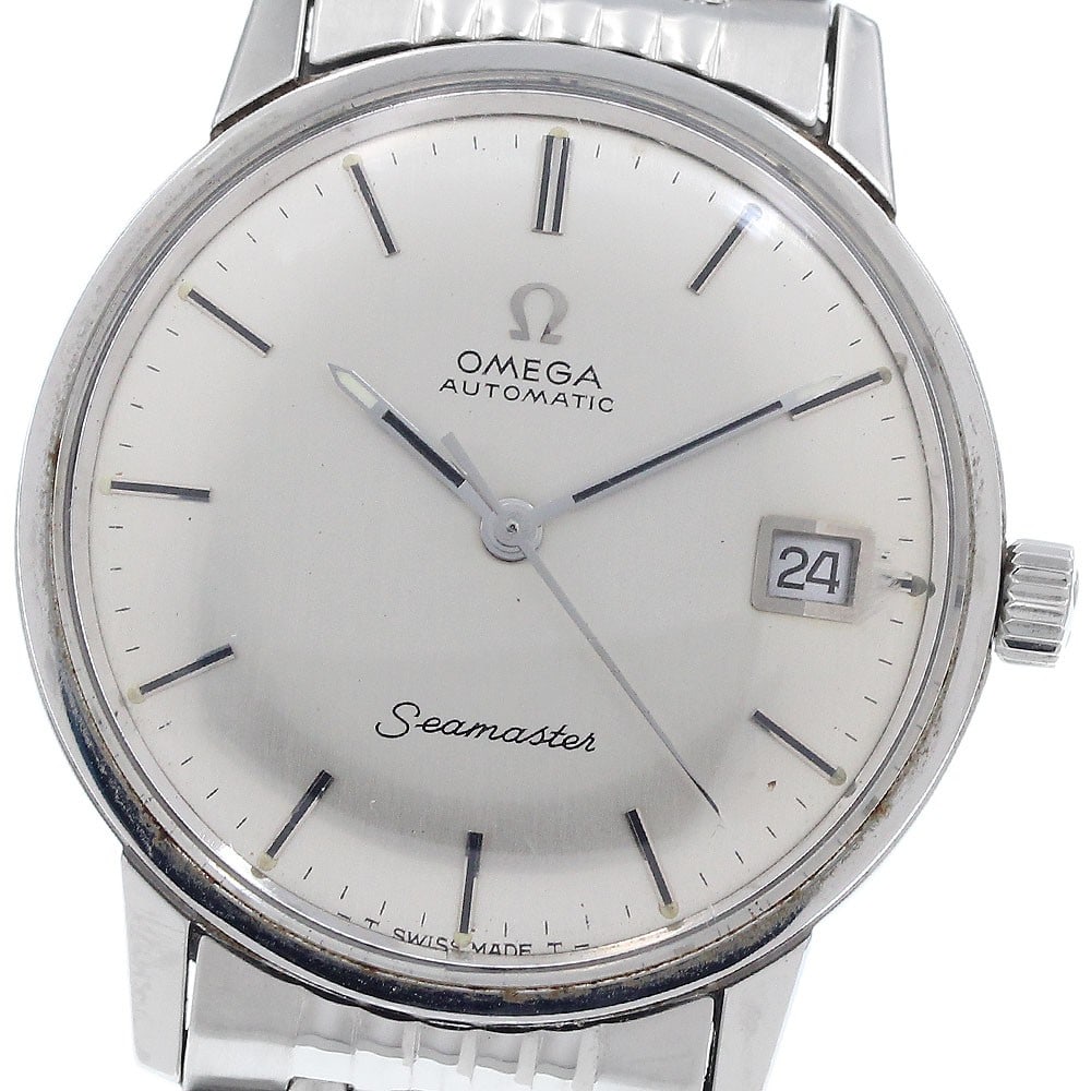 Omega Seamaster Date Automatic Men's Stainless Steel Watch 166.037SP (1 of 9)