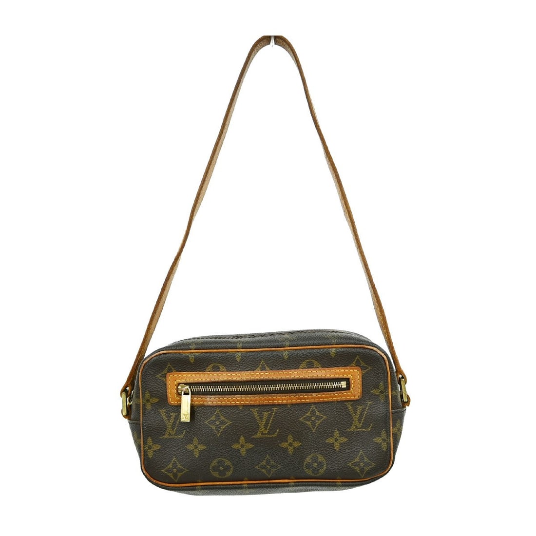 Louis Vuitton Monogram Cite Shoulder Bag M51183 Brown Canvas: Louis Vuitton Monogram Cite Shoulder Bag M51183 Brown Canvas This Louis Vuitton Pochette Cite shoulder bag features the signature monogram canvas leather exterior with a brown colorway and double hand