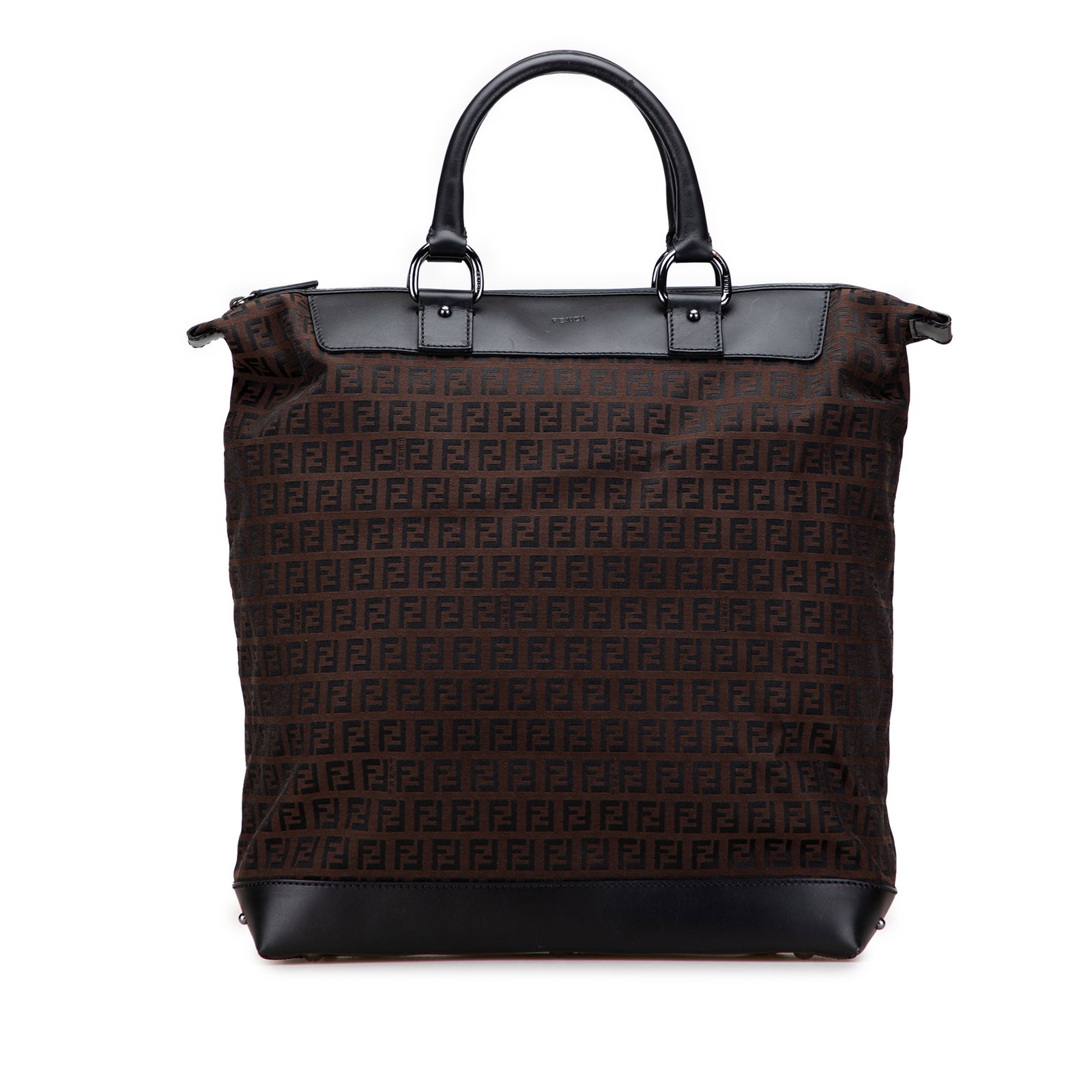 Fendi Zucchino Canvas Tote Bag with Leather Trim: Fendi Zucchino Canvas Tote Bag with Leather Trim The Fendi Zucchino Canvas Tote is a stylish and functional accessory, crafted from durable canvas and accented with luxurious leather trim. This tote f