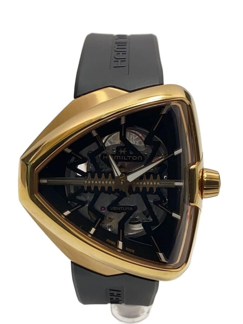 Hamilton Ventura Black Rubber Men's Wristwatch (1 of 7)