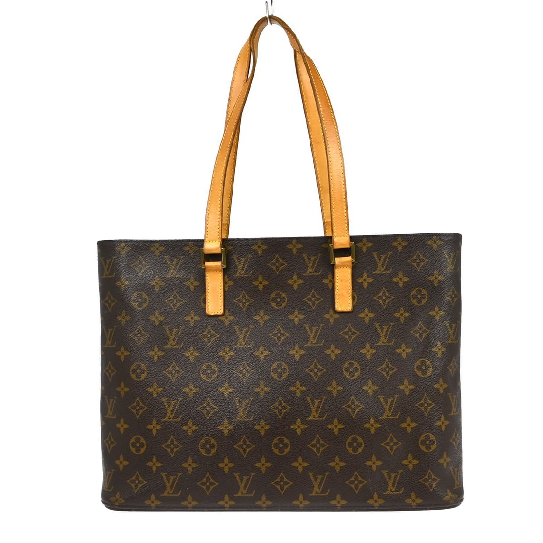 Louis Vuitton Luco Monogram Canvas Shoulder Tote Bag M51155: Louis Vuitton Luco Monogram Canvas Shoulder Tote Bag M51155 This Louis Vuitton Monogram Luco shoulder tote bag features the iconic monogram canvas leather exterior with beige double handles and a zip 