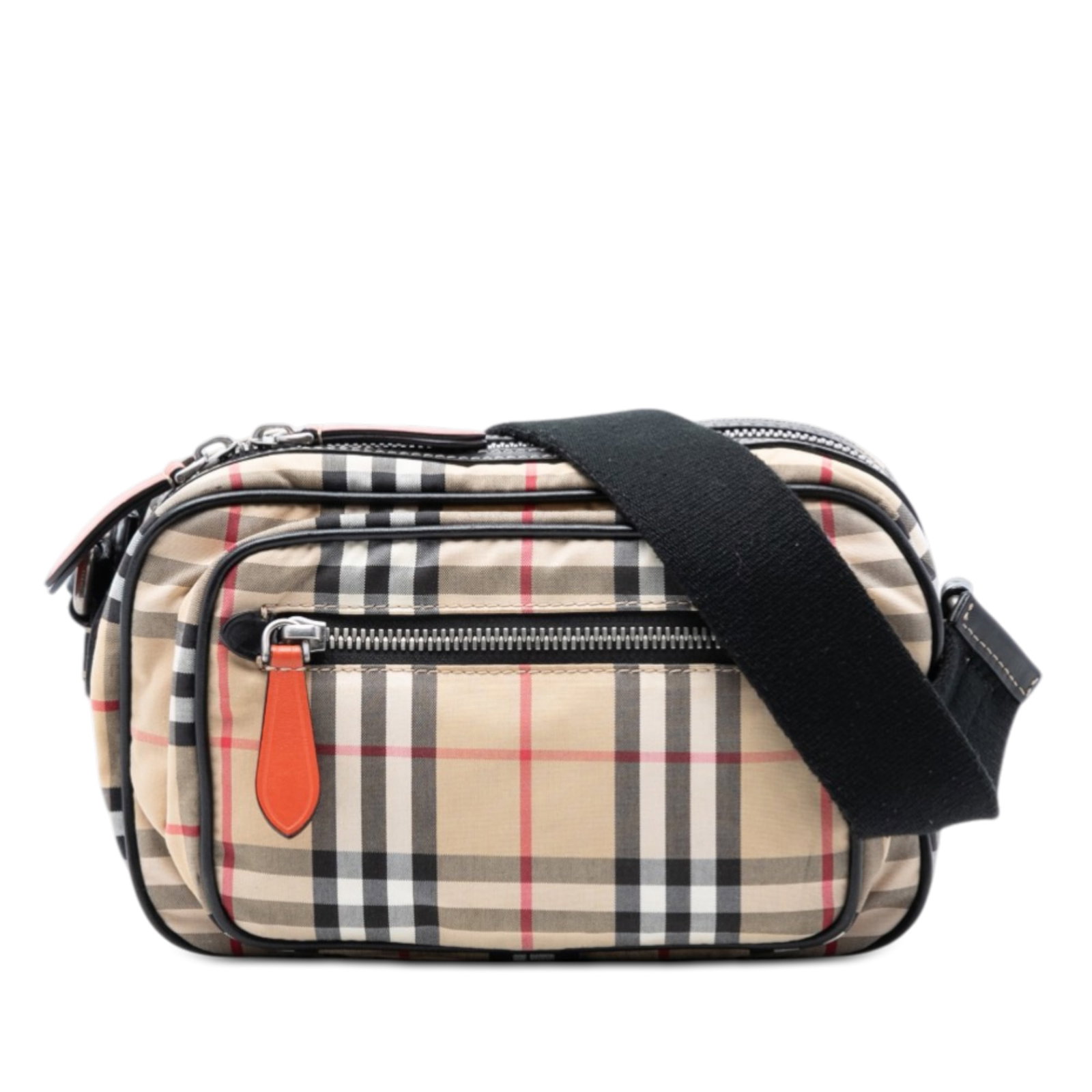 Burberry Paddy Crossbody Bag in House Check Nylon with Leather Trim (1 of 7)