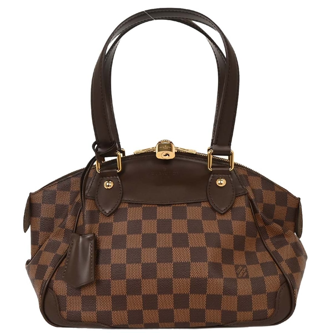 Louis Vuitton Damier Verona PM Handbag N41117 Brown Canvas: Louis Vuitton Damier Verona PM Handbag N41117 Brown Canvas Introducing the Louis Vuitton Damier Verona PM Handbag, a stylish accessory perfect for casual occasions. Crafted in France, this medium-size