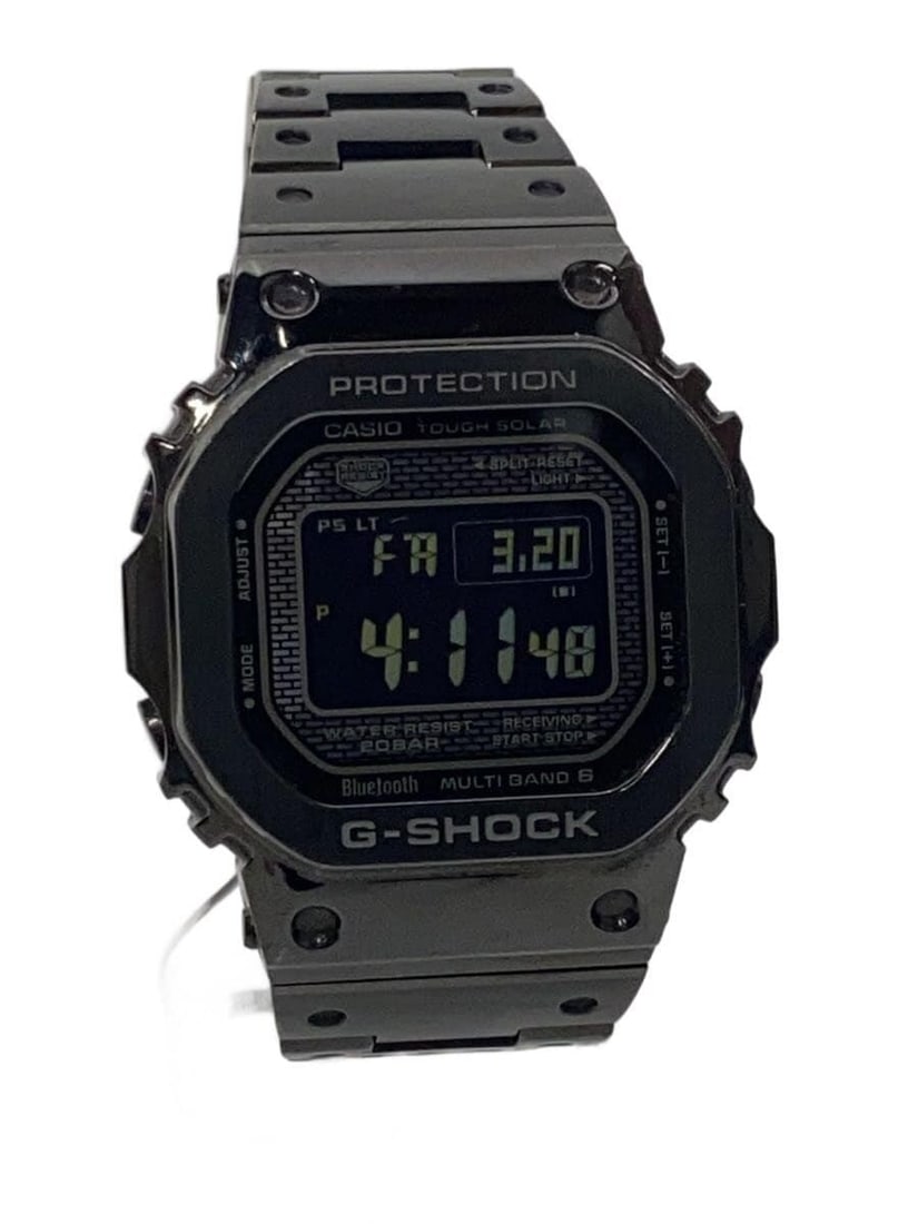 Casio G-Shock stainless steel black men's wristwatch (1 of 6)