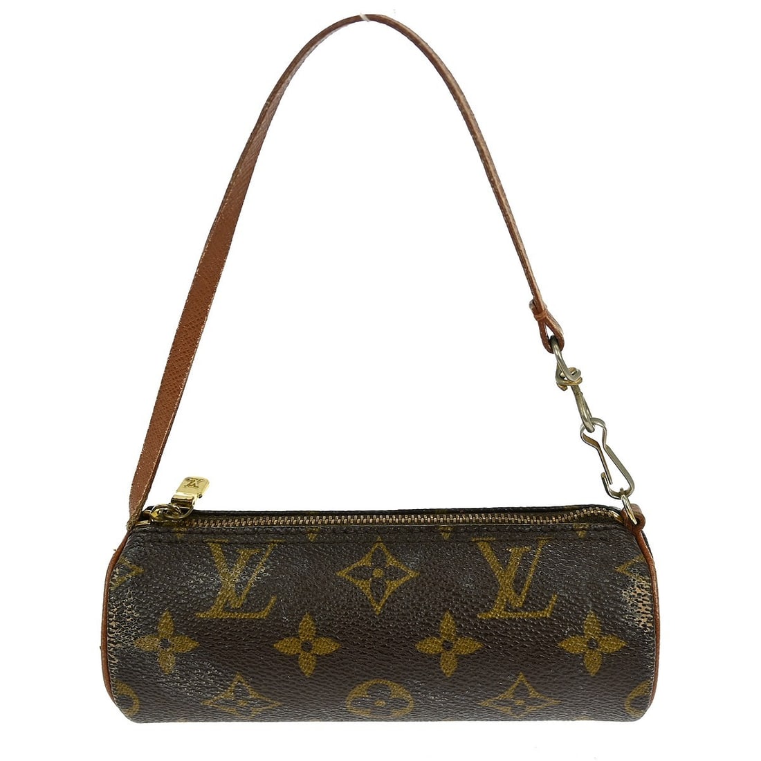 Louis Vuitton Papillon Pochette Brown Canvas Handbag France: Louis Vuitton Papillon Pochette Brown Canvas Handbag France The Louis Vuitton Papillon Pochette is crafted from signature brown monogram canvas and designed for female use. This compact accessory feat