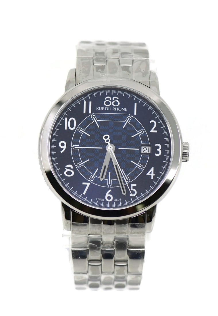 88 Rue Du Rhone Stainless Steel Quartz Watch 87WA144211: 88 Rue Du Rhone Stainless Steel Quartz Watch 87WA144211 Elevate your style with the Rue Du Rhone Stainless Steel Watch, model 87WA144211. This pre-owned wristwatch features a sleek stainless steel cas
